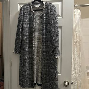 ST. John collection by Marie gray long sweater duster jacket